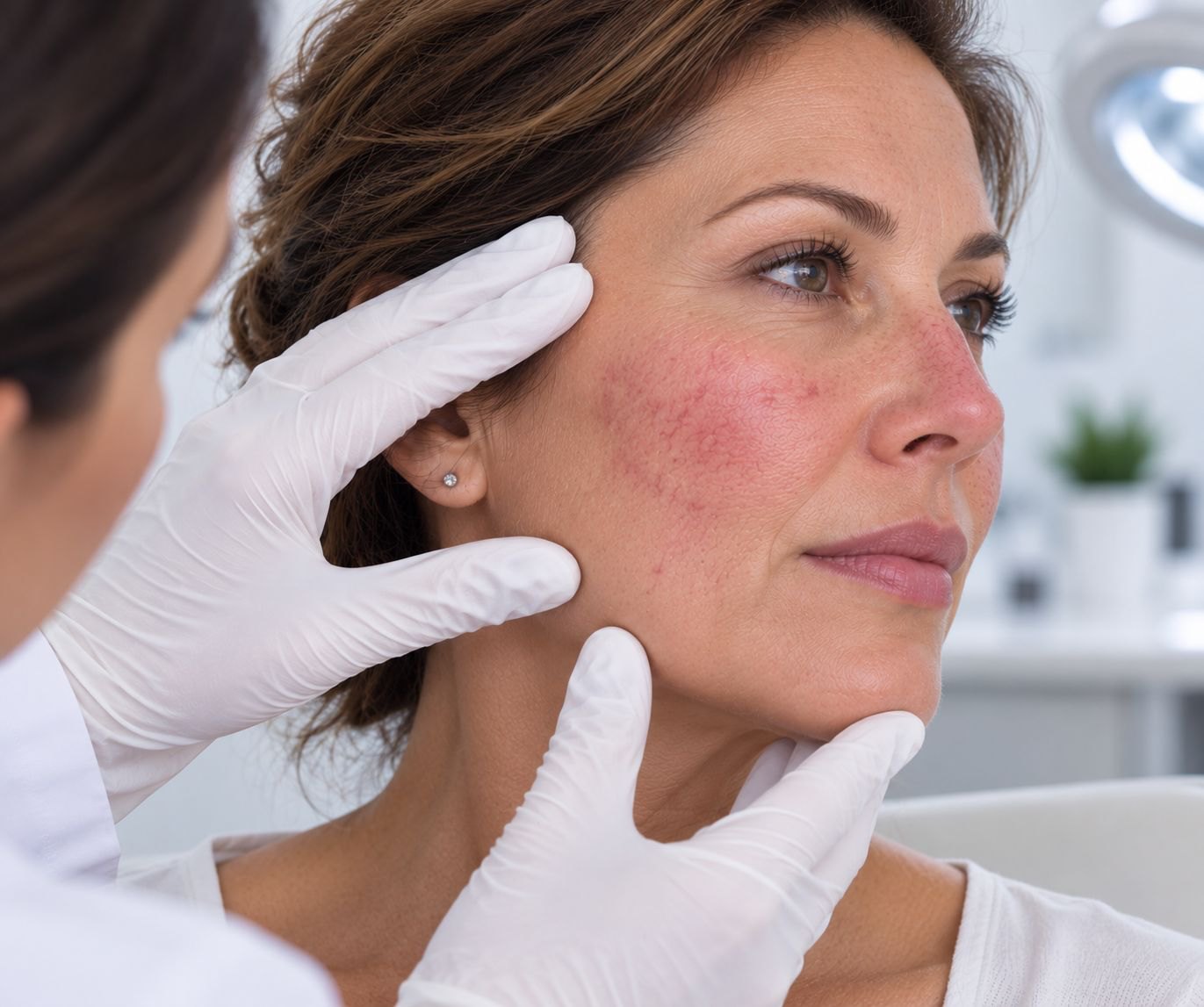 Dermatology consultation at Cabo Plastic Surgery